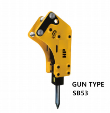 적용 가능한 총형 ROCK EXCAVATOR HYDRAULIC BREAKER ALLOY STEEL SB 53 EXCAVATOR SANY, XCMG 및 DOOSAN에 2-3.5 톤
